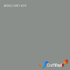 Oracal 651 Glossy Middle Grey Vinyl #074 12''x5ft-1