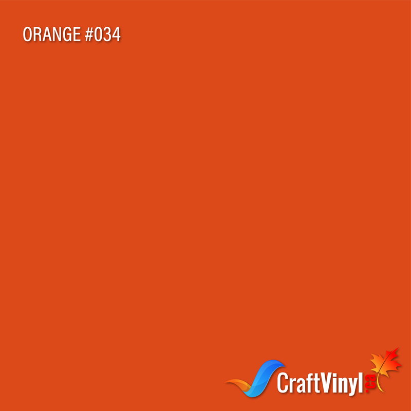 Oracal 651 Glossy Orange Vinyl #034 12''x5ft-1