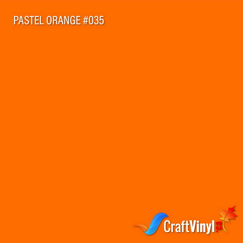 Oracal 651 Glossy Pastel Orange #035 sheets and rolls-1