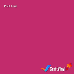 Oracal 651 Glossy Pink Vinyl #041 12''x5ft-1