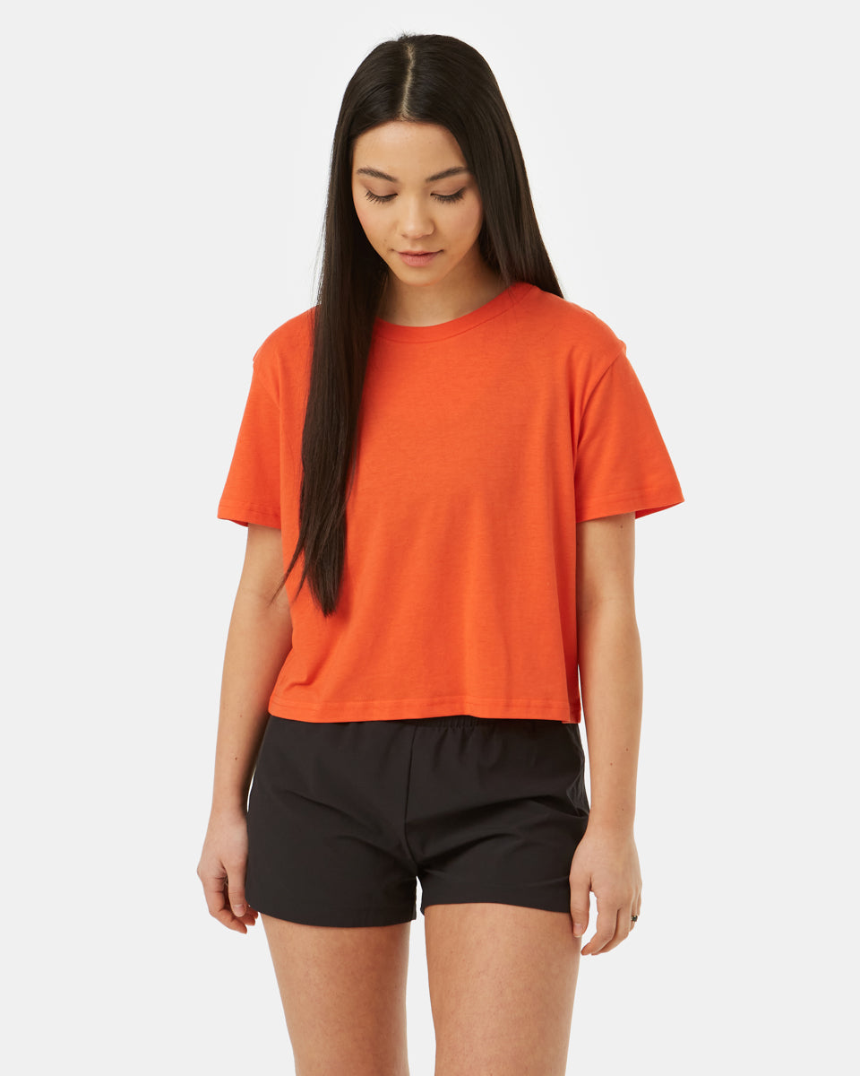 TreeBlend Cropped Relaxed T-Shirt-2