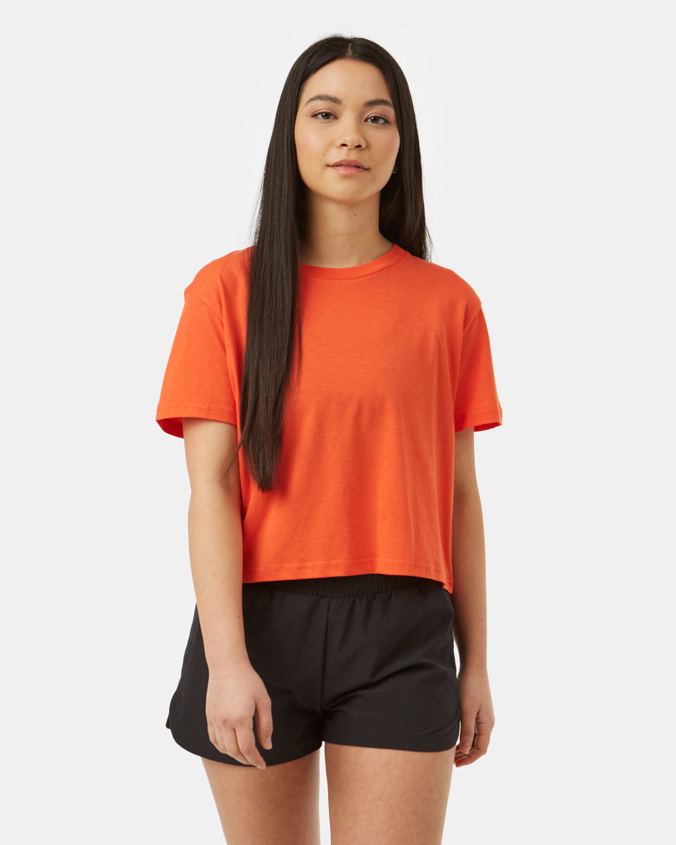 TreeBlend Cropped Relaxed T-Shirt-3