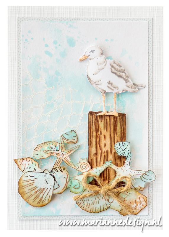 Marianne Design Clear Stamp - Tiny's Art - Seashells-2