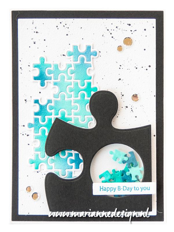 Marianne Design Craftables Die - Art Texture Puzzle-2