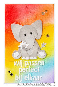 Marianne Design Craftables Die - Art Texture Puzzle-4