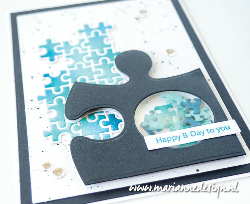 Marianne Design Craftables Die - Art Texture Puzzle-3