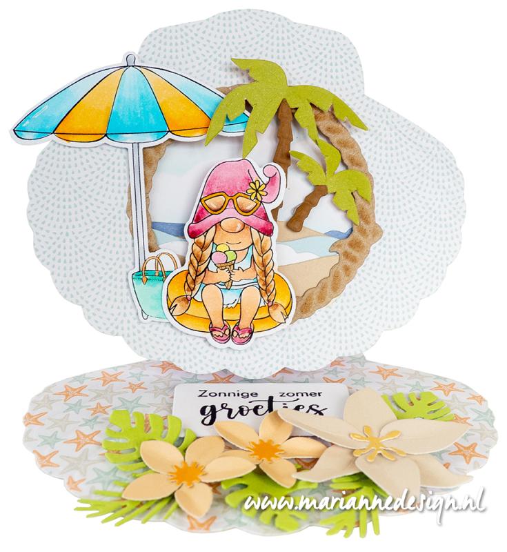 Marianne Design Stamp & Die Set - Beach Umbrella-2