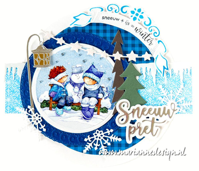 Bloc de papier Marianne Design A4 - Hygge d'hiver-3