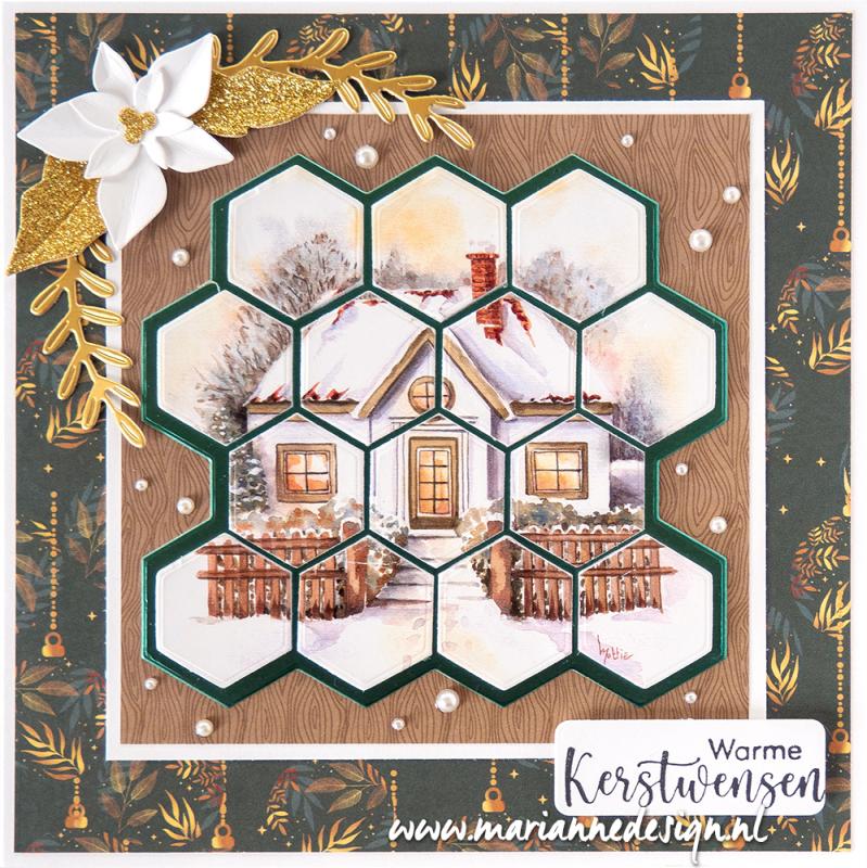 Marianne Design Craftables Die - Pixel Hexagon-3