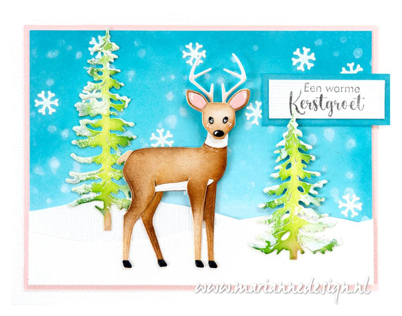 Marianne Design Mask Stencil - 2-Layer Snow-2