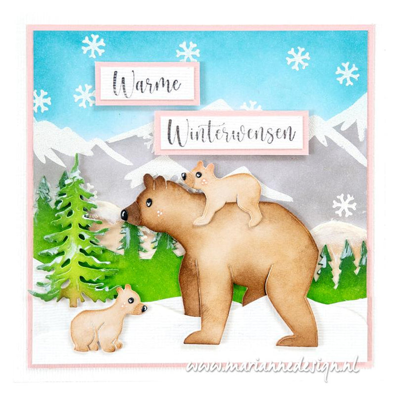 Marianne Design Mask Stencil - 2-Layer Snow-3