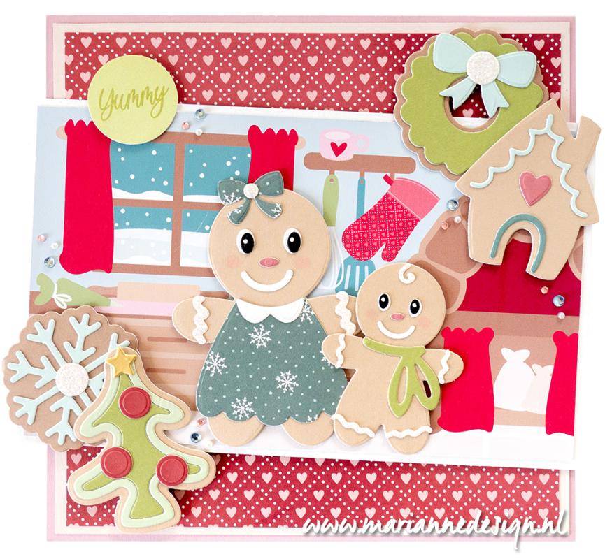 Marianne Design A4 Paper Pad - Christmas Bakery by Marleen-3