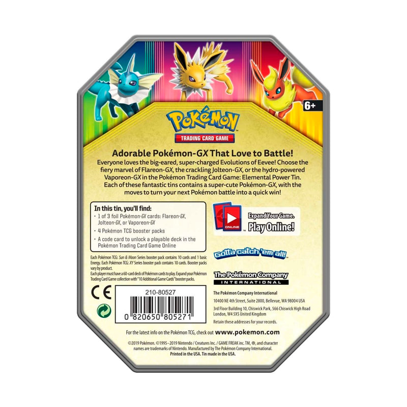 Pokémon TCG - Sun & Moon - Elemental Power Tin (Flareon GX)-2