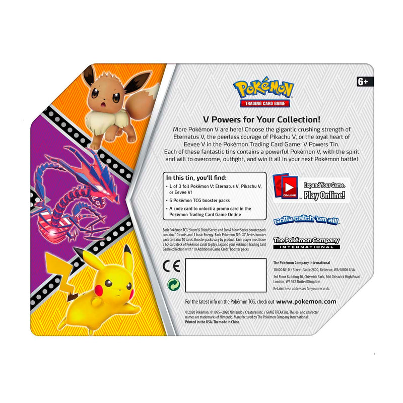 Pokémon TCG - Sword & Shield - V Powers Tin (Pikachu V)-3