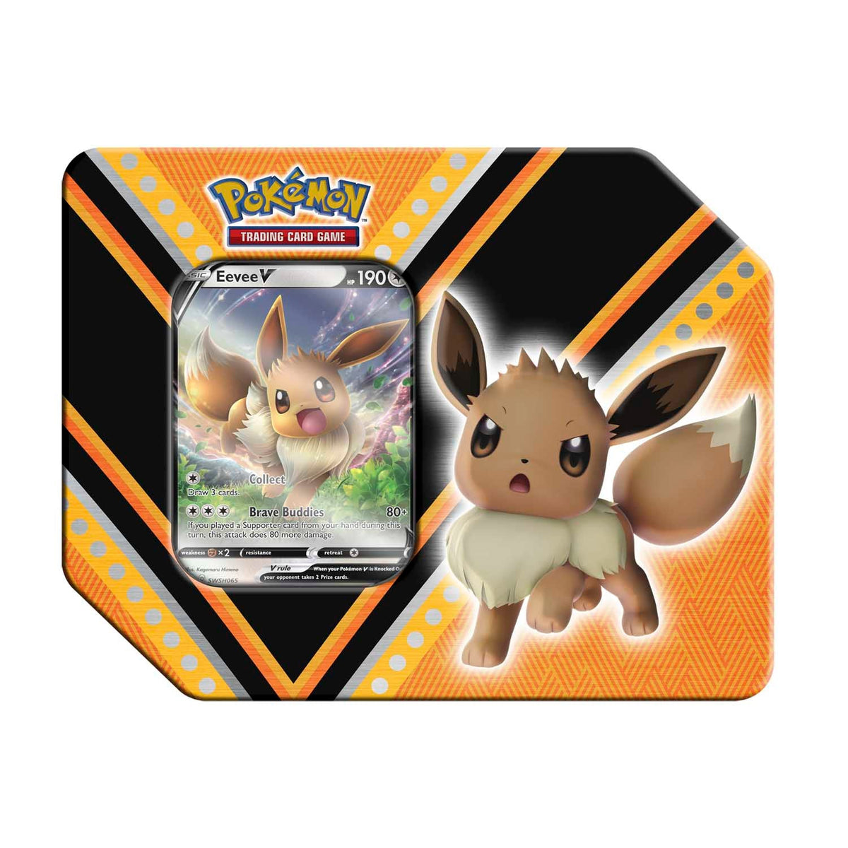 Pokémon TCG - Sword & Shield - V Powers Tin (Eevee V)