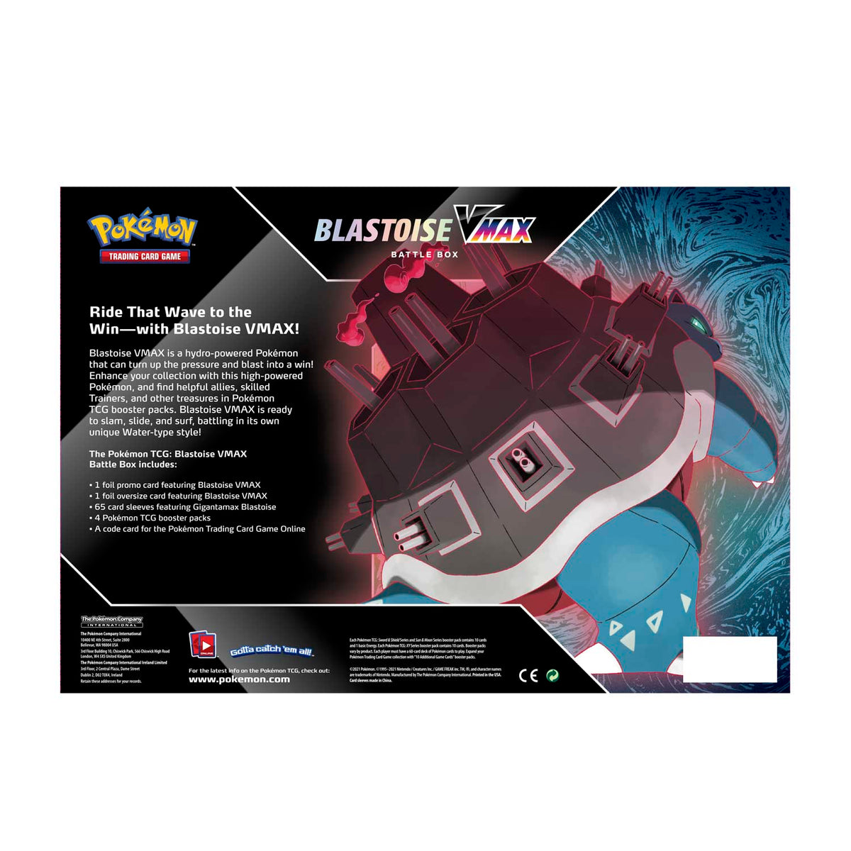 Pokémon TCG - Sword & Shield - Blastoise Vmax Battle Box-4