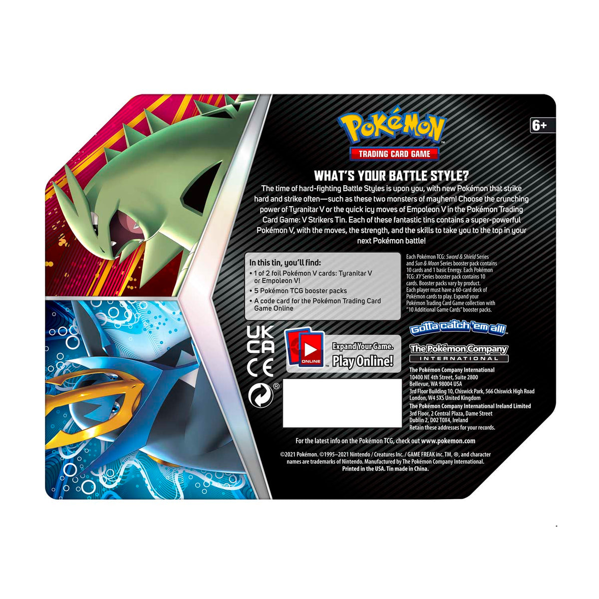 Pokémon TCG - Sword & Shield - V Powers Tin (Empoleon V)-3