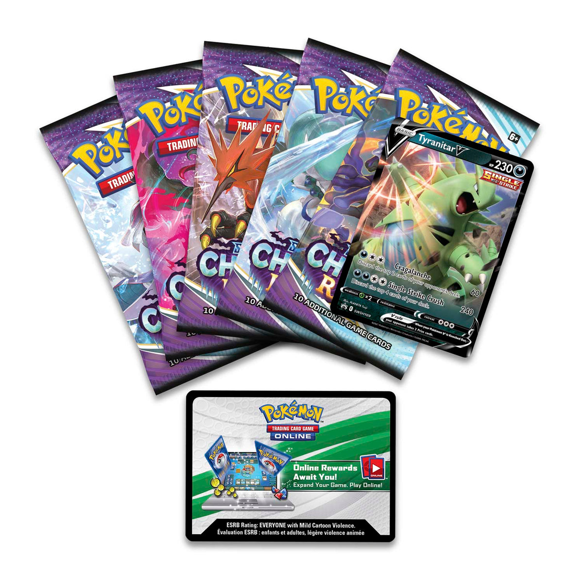 Pokémon TCG - Sword & Shield - V Strikers Tin (Tyranitar V)