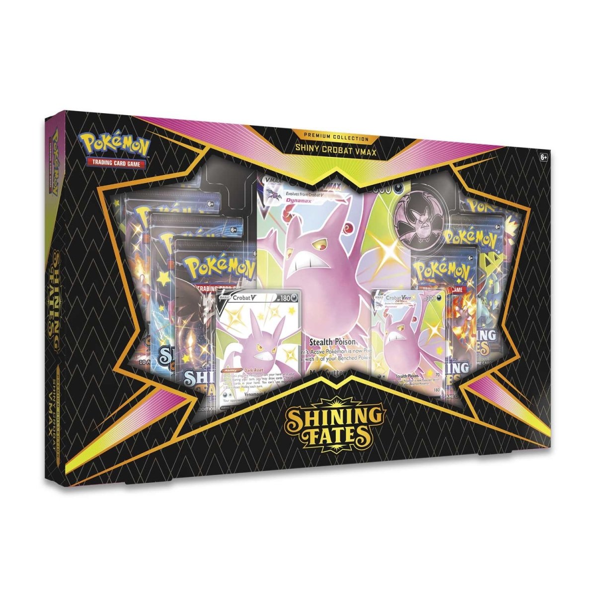 Pokémon TCG - Sword & Shield - Shining Fates - Shiny Crobat Vmax Premium Collection Box
