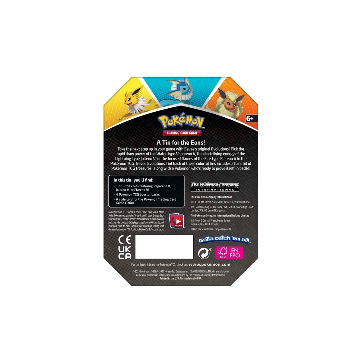 Pokémon TCG - Sword & Shield - Eevee Evolutions Tin-8