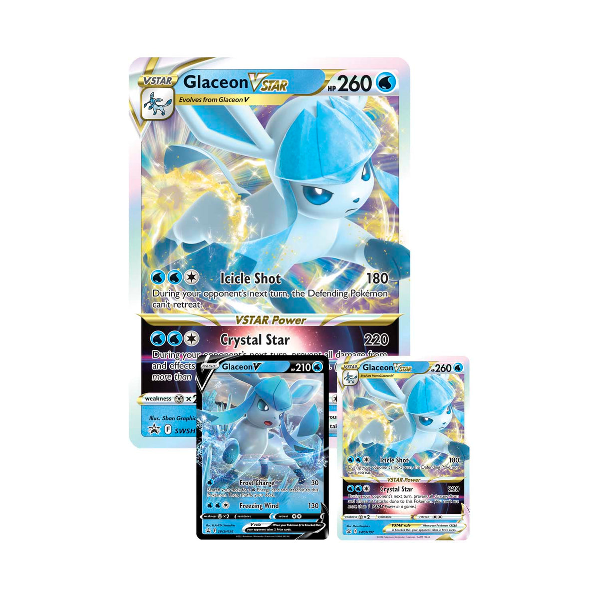 Pokémon TCG - Sword & Shield - Glaceon Vstar Special Collection-2