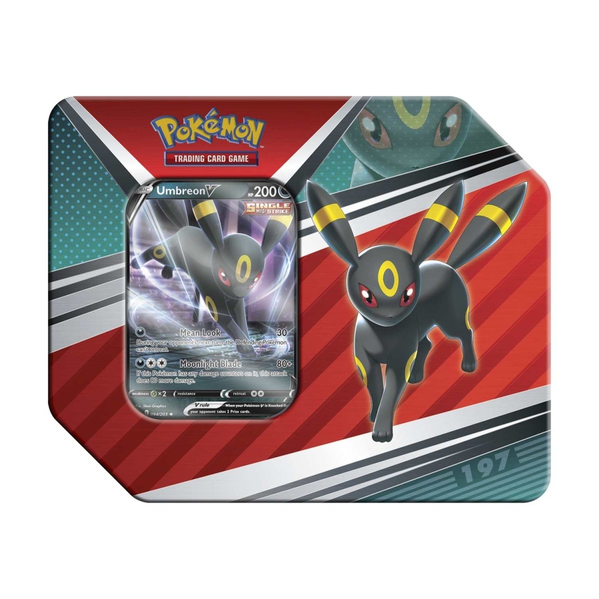Pokémon TCG - Sword & Shield - Pokemon V Heroes Tin (Umbreon V)