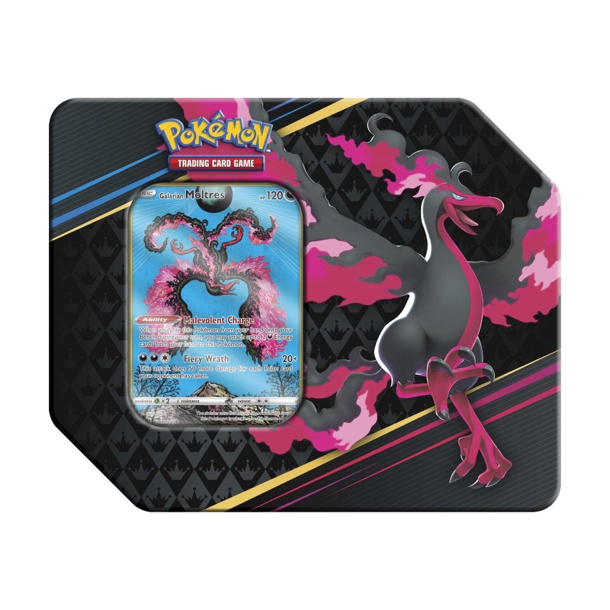 Pokémon TCG - Sword & Shield - Crown Zenith Tin (Galarian Moltres)-1