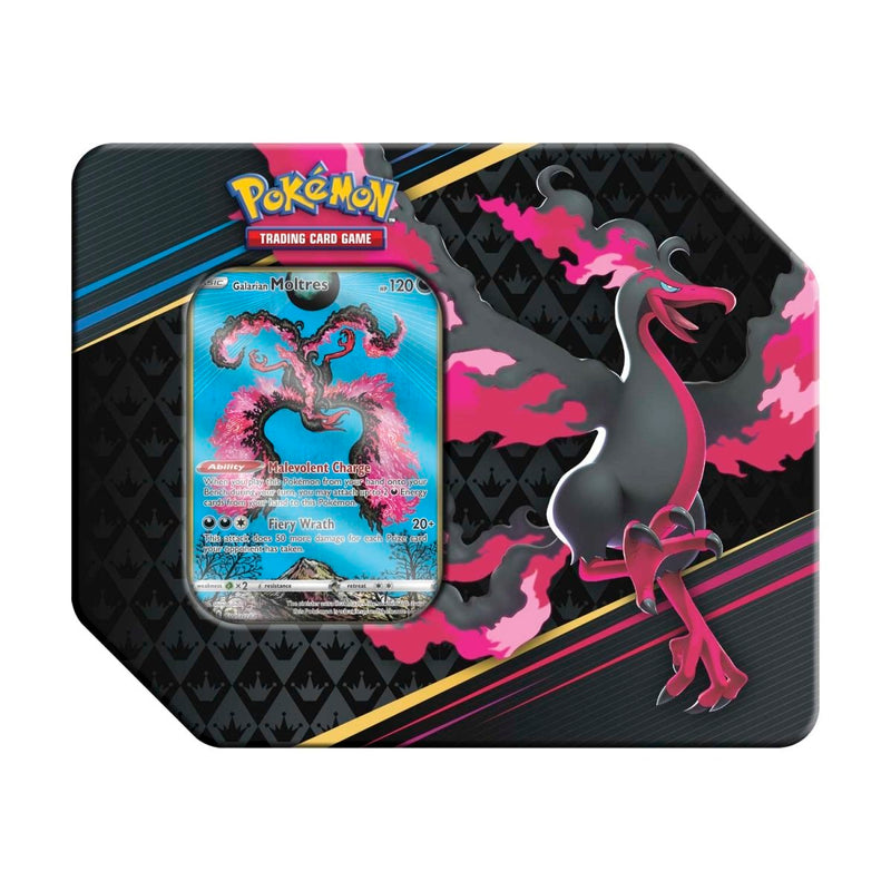Pokémon TCG - Sword & Shield - Crown Zenith Tin (Galarian Moltres)-1