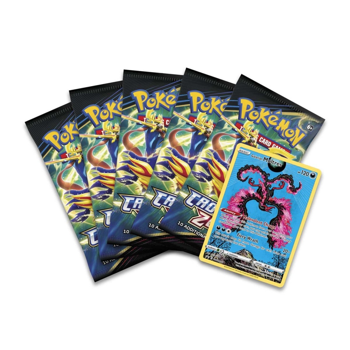 Pokémon TCG - Sword & Shield - Crown Zenith Tin (Galarian Moltres)-2