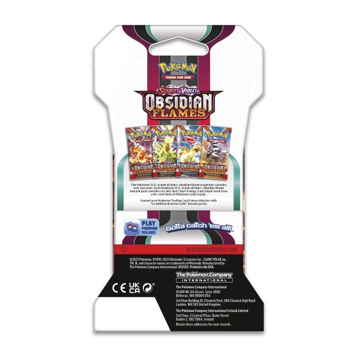 Pokémon TCG - Scarlet & Violet - Obsidian Flames - Sleeved Booster-6