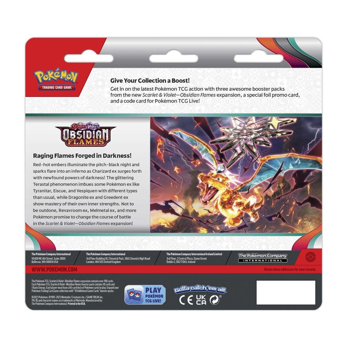 Pokémon TCG - Scarlet & Violet - Obsidian Flames - 3 Packs Blister (Eevee)