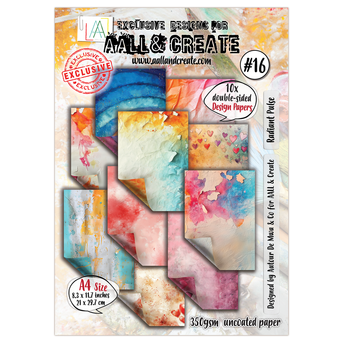 AALL and Create - A4 Design Paper - Radiant Pulse-1