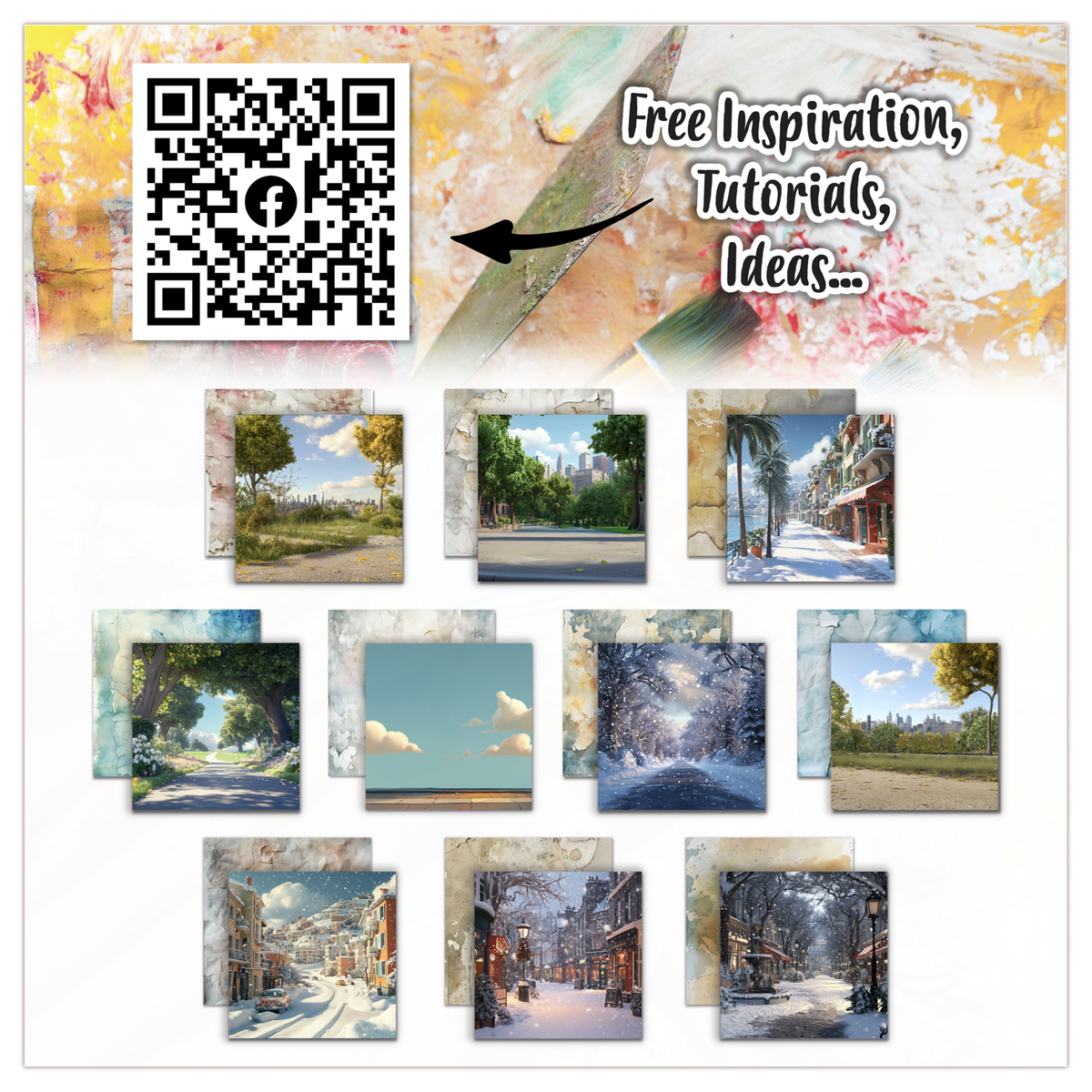 AALL and Create - 6x6 Design Paper - Faded Horizons-2