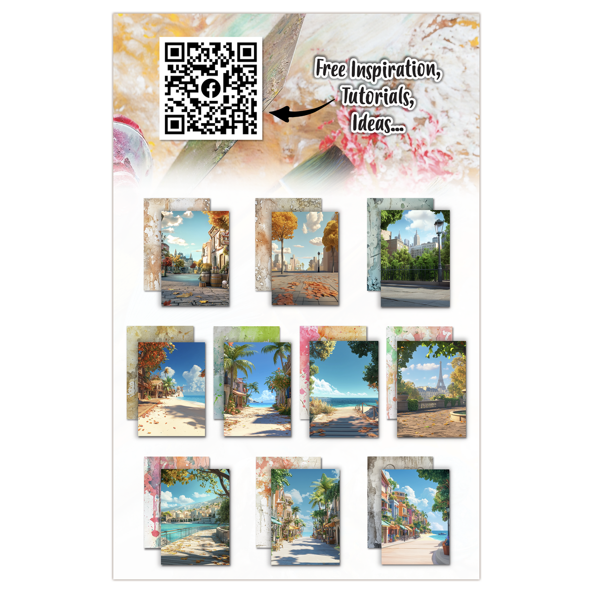 AALL and Create - A5 Design Paper - Sunset Splashes-2