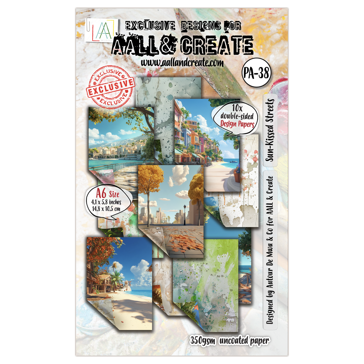 AALL and Create - A6 Design Paper - Sun-Kissed Streets-1
