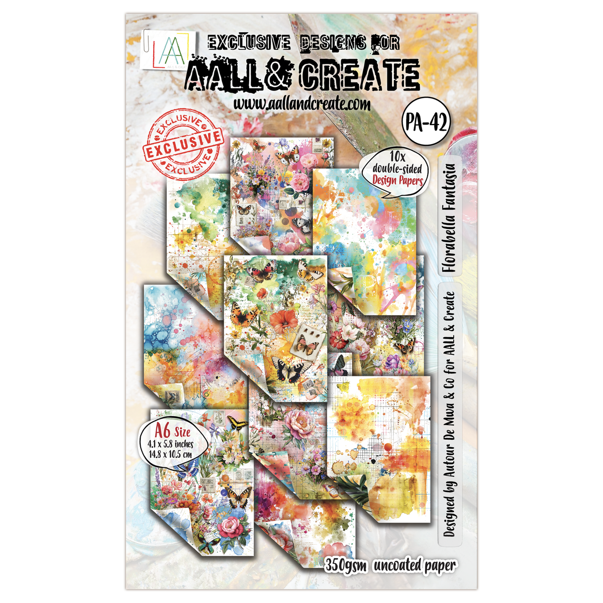 AALL and Create - A6 Design Paper - Florabella Fantasia-1