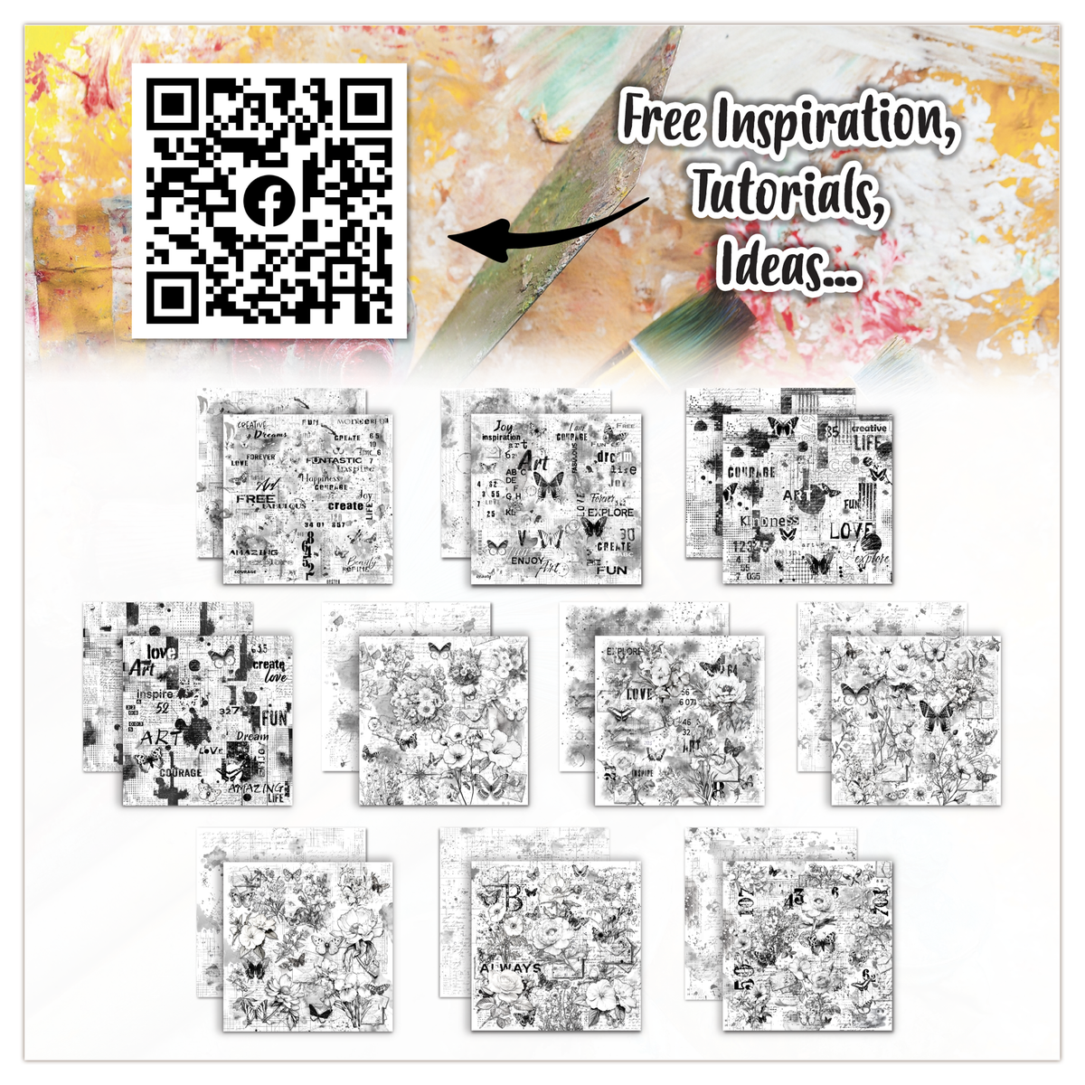 AALL and Create - 6x6 Design Paper - Graph Paper Garden-2