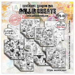 AALL and Create - 12x12 Design Paper - Speckled Vellum-1