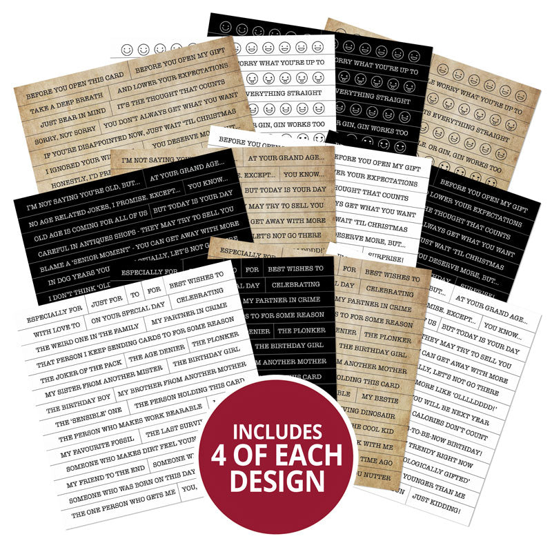 Just My Type Sentiments Strip Pad - Humour-2