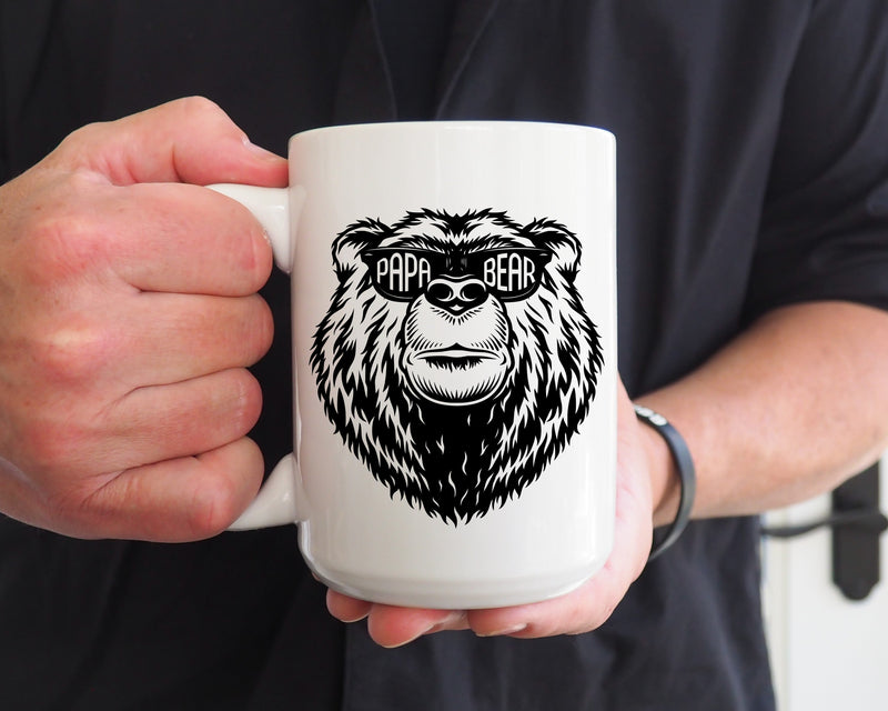 Papa Bear Mug — Funny Coffee Mug for Dads-1