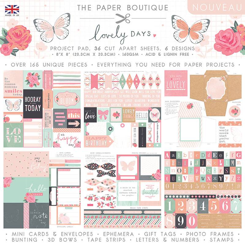 The Paper Boutique Lovely Days 8x8 Project Pad-1