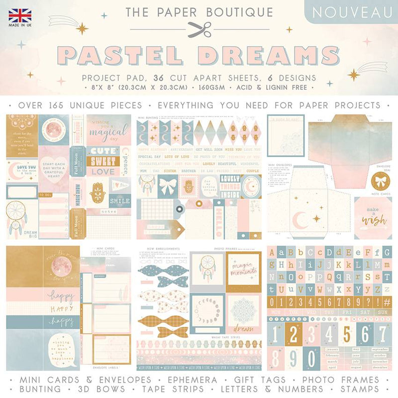 The Paper Boutique Pastel Dreams 8x8 Project Pad-1
