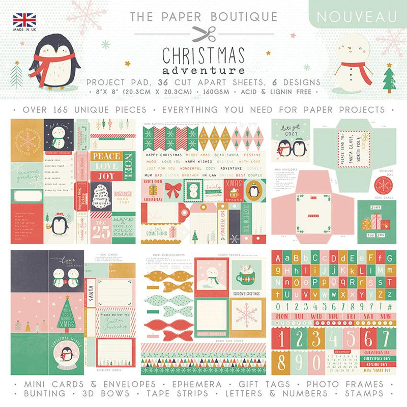 The Paper Boutique Christmas Adventure 8x8 Project Pad-1