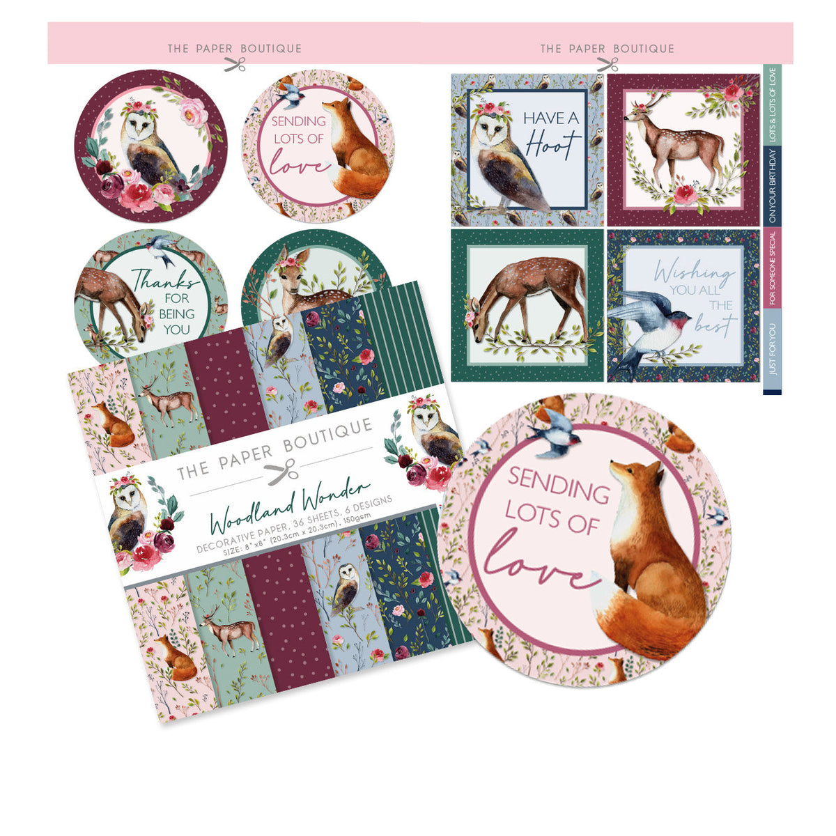 The Paper Boutique Woodland Wonder Paper Kit-2