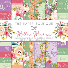 The Paper Boutique Mellow Meadows 8x8 Embellishments Pad-1