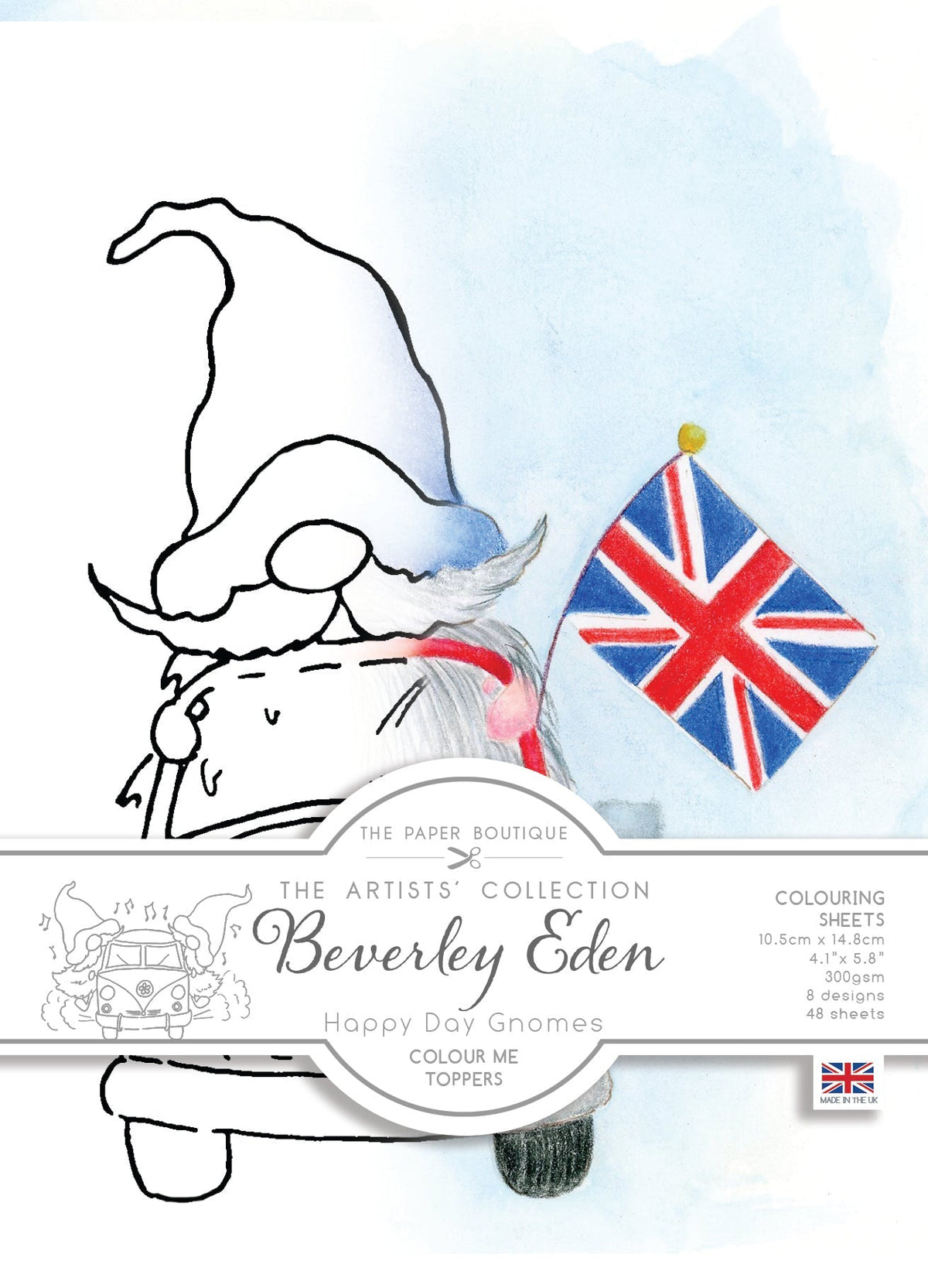 Colección de adornos para colorear Happy Day Gnomes de The Paper Boutique