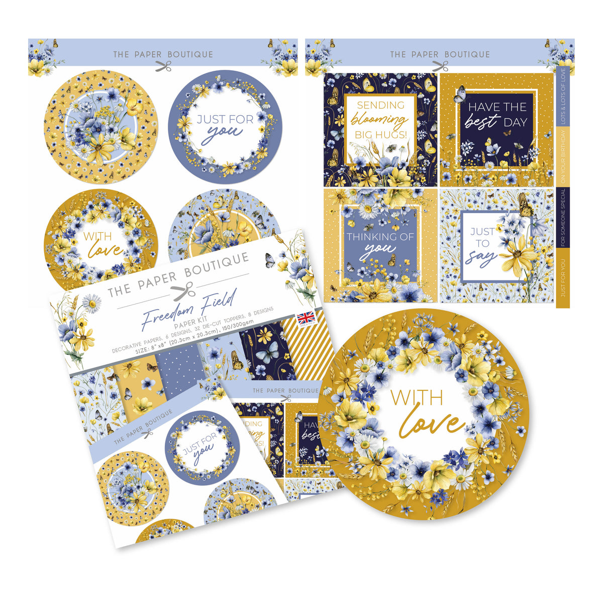 The Paper Boutique Freedom Field Paper Kit-2