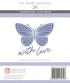 The Paper Boutique Freedom Field 6 in x 6 in Stencil-2