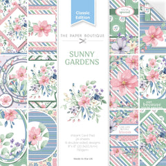 Bloc de cartes instantanées The Paper Boutique Sunny Gardens 20,3 x 20,3 cm-1