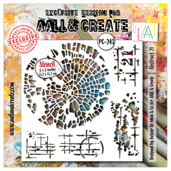 AALL and Create - 6"x6" Stencil - Abstract 21-1